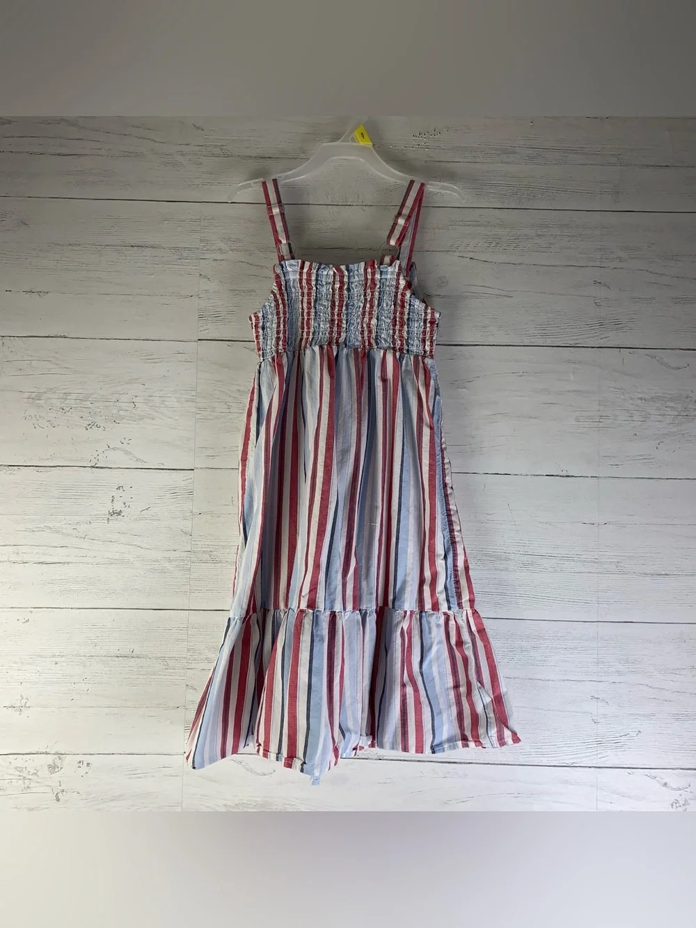 The Children Place Striped Poplin Step Midi Dress For Girls size 5/6